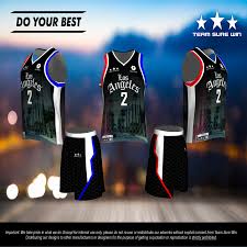 This features an embroidered logo. La Clippers 2021 City Edition Team Sure Win Sports Uniforms