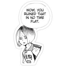 Kenma Haikyuu Manga Cap Sticker By Joojlia In 2020 Anime Stickers Black And White Stickers Stickers