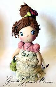 Pin De Maria Childers Em Porcelana Fria Nenas Girl Polymer Clay Masa Flexible Pasta Francesa Figurine Bonecas Ideias Para Artesanato Porcelana Fria