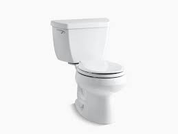 In stock at store today. Kohler K 3577 Wellworth Two Piece Round 1 28 Gpf Toilet Kohler