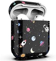 Amazon Com Pbro Airpods Case Cute Astronaut Case Protective Hard Shockproof Case Cover Front Led Not Visible Com Apple Airpods 2 Case Cover Protective Cases