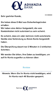 Auf dieser website finden sie die kostenfreie alternative. Phishing Gefalschte E Mails Im Namen Der Advanzia Bank Im Umlauf