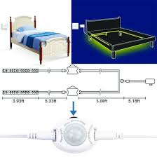 China Sensor Automatic Night Light For Bedroom Closet Staircase Motion Activated Bed Light Flexible Led Strip China Led Strip Light Bed Light