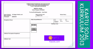 We did not find results for: Contoh Kartu Soal Kurikulum 2013 Revisi 2019 Dan 2018 Katulis
