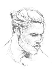 Sketch Of Bearded Man By Paul Bayl Procreateart Art Sketch Beard Anatomie