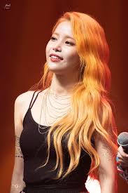 Pin By Lulamulala On Mamamoo Solar Solar Mamamoo Orange Hair Korean Beauty