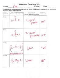 Activity codes consist of a development activity level (alphabetical) and usage activity level (numerical). Molecular Geometry Worksheet By Chem Queen Teachers Pay Teachers
