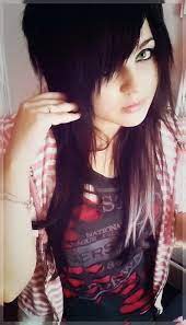 For all kinds of moe art. Emo Girl Black Hair Pink Hair Green Eyes Emo Scene Hair Scene Hair Emo Girls