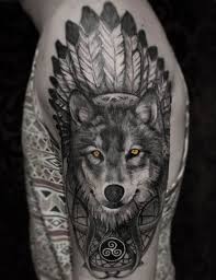 101 Best Wolf Tattoos For Men Cool Designs Ideas 2019 Update Wolf Tattoos Men Wolf Tattoo Design Best Sleeve Tattoos