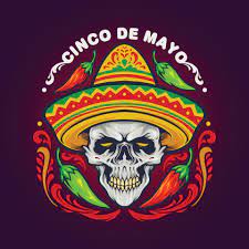 Womens tacos and cervezas funny t shirts for cinco de mayo novelty t shirt. Cinco De Mayo Mexican Skull With Hat 2173847 Vector Art At Vecteezy