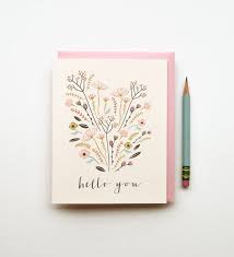 Card Making Easy Birthday Card Drawing Ideas Hello You Illustrated Drawing Birthday Card Pastels Floral Bouquet Boho Tribal Southwestern Chic Birthday Card Drawing Greeting Card Design Inspirational Cards