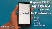 Dec 28, 2017 · apparently, unlocking the bootloader on the lg stylo 3 plus is this simple (assuming oem unlock is turned on in dev options, of course). Lg Stylo 3 Lte A Lg M430 Cricket Wireless Frp Google Account Bypass Lg Universal Method 2018 Youtube