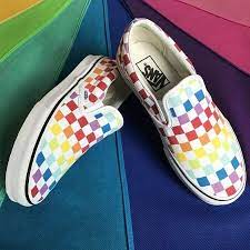 Win Win Win A Pair Of Vans To Enter 1 Follow Us Slush Vintage 2 Like This Post 3 Tag Your Vansshoes Vans Slip On Rainbow Vans Vans Shoes