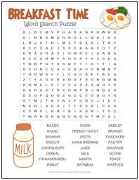 Breakfast Time Word Search Puzzle Word Puzzles For Kids Free Printable Puzzles Free Printable Word Searches