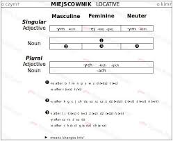 Polish Locative Case Endings Polish Language Learn Polish