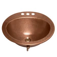 sinkology bell drop in handmade copper