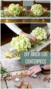 Birch Log Centerpiece Log Centerpieces Holiday Centerpieces Diy Wedding Centerpieces Diy