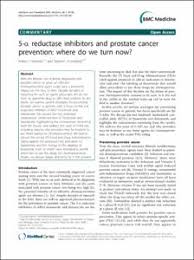 Das prostatakarzinom (pca) ist der häufigste maligne tumor in der urologie und der häufigste tumor des mannes. 5 A Reductase Inhibitors And Prostate Cancer Prevention Where Do We Turn Now