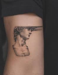 Awesome dotwork david star tattoo on forearm. Fading Statue Of David Tattoo Get An Inkget An Ink