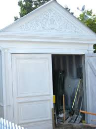 Garage With Classical Pediment Open Space Pediment Architecture