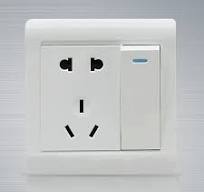 KA 10A 86 Type Power Single Gang Wall Outlet Concealed Socket Switch Plate  Panel