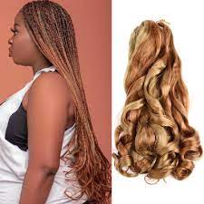 If you're not into the super voluminous look (but you still want curls) ask your braider to start the transition about four inches away from the roots. Silike French Curls Braids Pre Stretched Bouncy Braiding Hair For Box Braids 24 Inch Loose Wavy Braiding Hair Extension 75 Pack Aliexpress