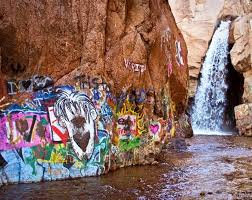 See Graffiti Waterfall