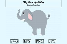 Download 1 Elephant Cute Designs Graphics SVG Cut Files