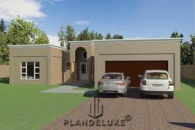 4 bedroom homes are available in many designs , types and size 4 bedroom home is really spacious and is well suited for an our 3d home plans gives an idea of how to decorate and arrange these types of home. Modern Single Story House Floor Plan 3d Home Designs Plandeluxe