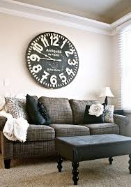 How To Decorate With Large Clocks And My Favourite Oversized Clocks Wall Decor Living Room Living Room Wall Home Living Room