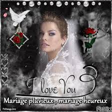 En réalité « mariage pluvieux, mariage heureux » n'a aucun sens et n'a même jamais existé en cette forme. Mariage Pluvieux Mariage Heureux Picmix
