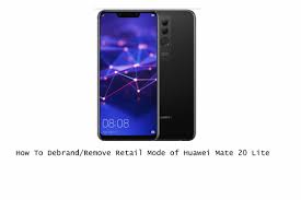 The service described in this thread is simply to provide a remote service that will unlock the bootloader on usa samsung devices released from the s10 and newer devices. How To Debrand Or Remove Retail Mode Of Huawei Mate 20 Lite