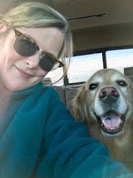 Golden retriever pit crew for Indy 500