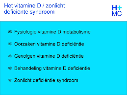 Het Vitamine D Deficientie Syndroom Ppt Download
