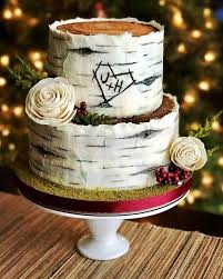 2 Tier Birch Tree Wedding Cake Pin By Jennifer Burris On Dml Wedding Wedding Cake Tree Birch Tree Cakes Wedding Cakes