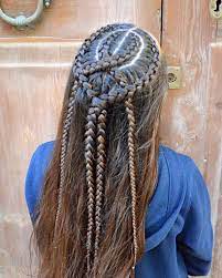Dutch Braids For A Halfup Style Braided Hairstyles Long Hair Styles Braided Hairdo
