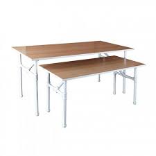 Pipeline Retail Nesting Tables Matte White Finish Nesting Tables Table Metal Nesting Tables