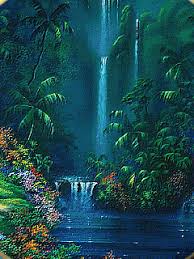 Animated Tropical Waterfalls Landscape Waterfall Beautiful Art