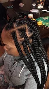 Big Box Braids Black And Grey Pin By Deanna Diamond On Hair Box Braids Hairstyles Box Braids Styling African Braids Hairstyles
