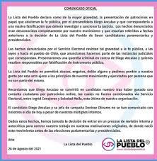 The list of the people is a loose coalition of independent candidates that was created in chile to participate in the 2021 elections for members of the constitutional convention. Eha Qjjqkjtmjm