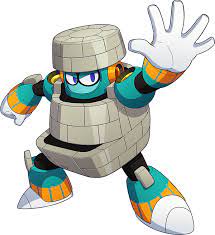 Megaman 11 Block Man Render By Falconburst322 On Deviantart Mega Man Art Mega Man Megaman 11