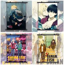 50 set 4x6 inch photo collections. Banana Fish Hd Print Anime Wall Poster Scroll Room Decor Home Decor Patterer Home Decor Posters Prints