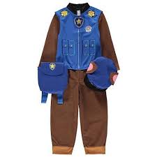 Paw Patrol Chase Fancy Dress Costume Kids George At Asda Childrens Fancy Dress Chase Costume Chase Paw Patrol