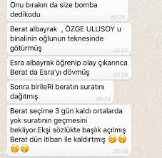 Meral akşener 23 haziran i̇stanbul seçimi çalışması için gittiği çekmeköy'de halka hitap etti. Who On Twitter Berat Albayrak Ve Ozge Ulusoy Hakkindaki Iddia Dogrumu Cinali Nin Oglu Nun Yatinda