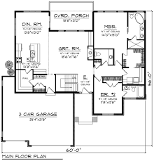 Prairie Style House Plan 2 Beds 2 5 Baths 1850 Sq Ft Plan 70 1268 Pole Barn House Plans House Plans One Story Contemporary House Plans