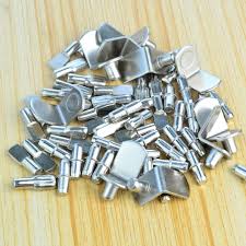 Wobe 60pcs Shelf Bracket Pegs Stainless Steel Shelf Pins Support Nickel Plated Shelf Peg Pin Supports For Cabinet Furniture Closet