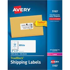 Avery White Shipping Labels With Trueblock Technology Are Perfect For Creating Professional Looking Mailings Avery Shipping Labels Inkjet Labels Avery Labels