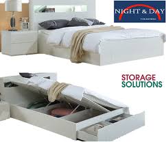 In addition, before building the platform bed frame. Brand New Vogue Queen Gas Lift Storage Bed Frame High Gloss White Touch Light