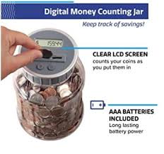 It accurately counts your money and display the total for every deposit. Save Money With Digital Coin Bank