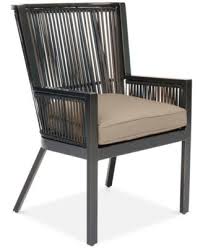 Savannah Outdoor Captain Dining Chair With Sunbrella Cushion Created For Macy S Closeout Furniture Dining Chairs Buy Furniture